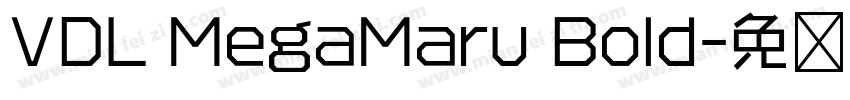 VDL MegaMaru Bold字体转换